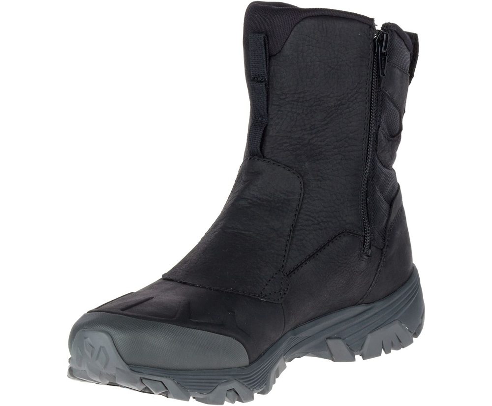 Merrell Boots Black - Coldpack Ice+ 8\" Zip Polar Waterproof - Mens 96XVTWHIR